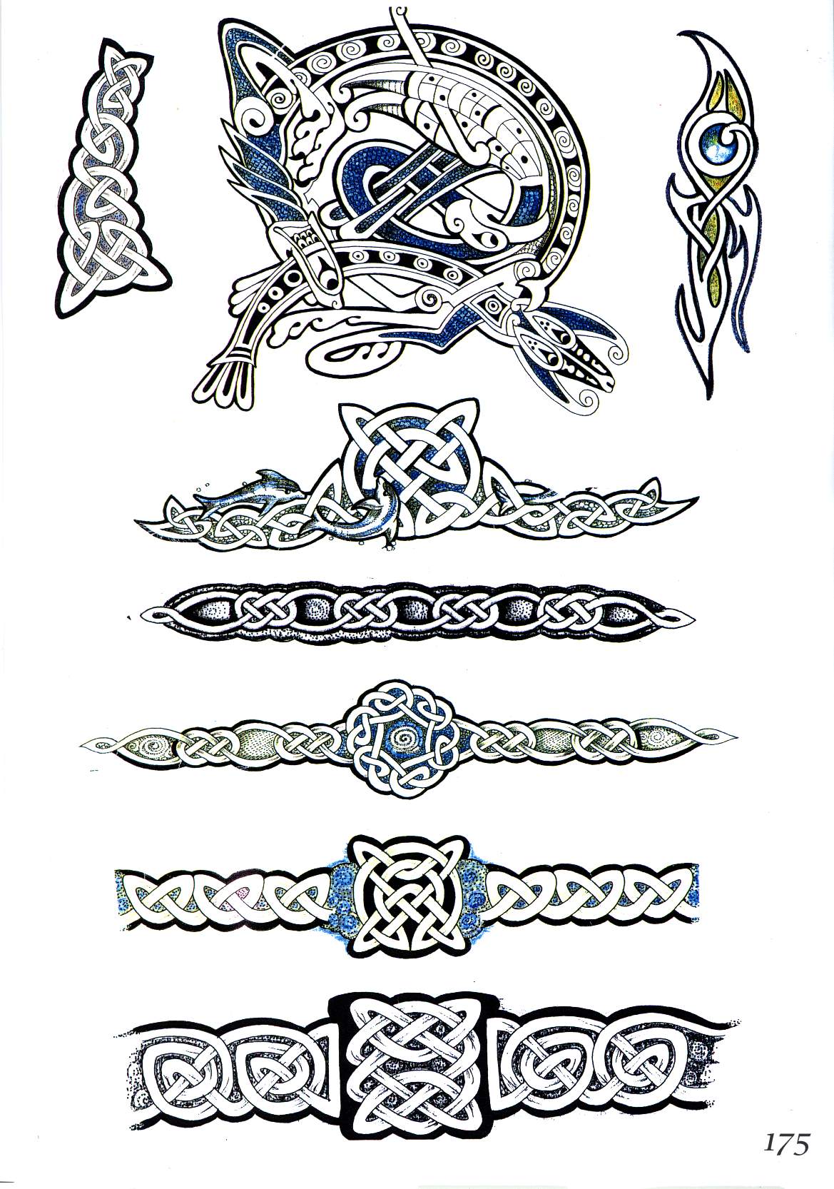 Кельтский браслет тату для мужчин